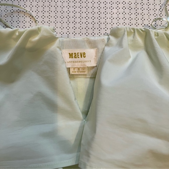 Anthropologie Maeve Ruched Off The Shoulder Dress Size 12 - Picture 6 of 11